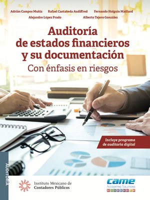 cover image of Auditoría de estados financieros y su documentación